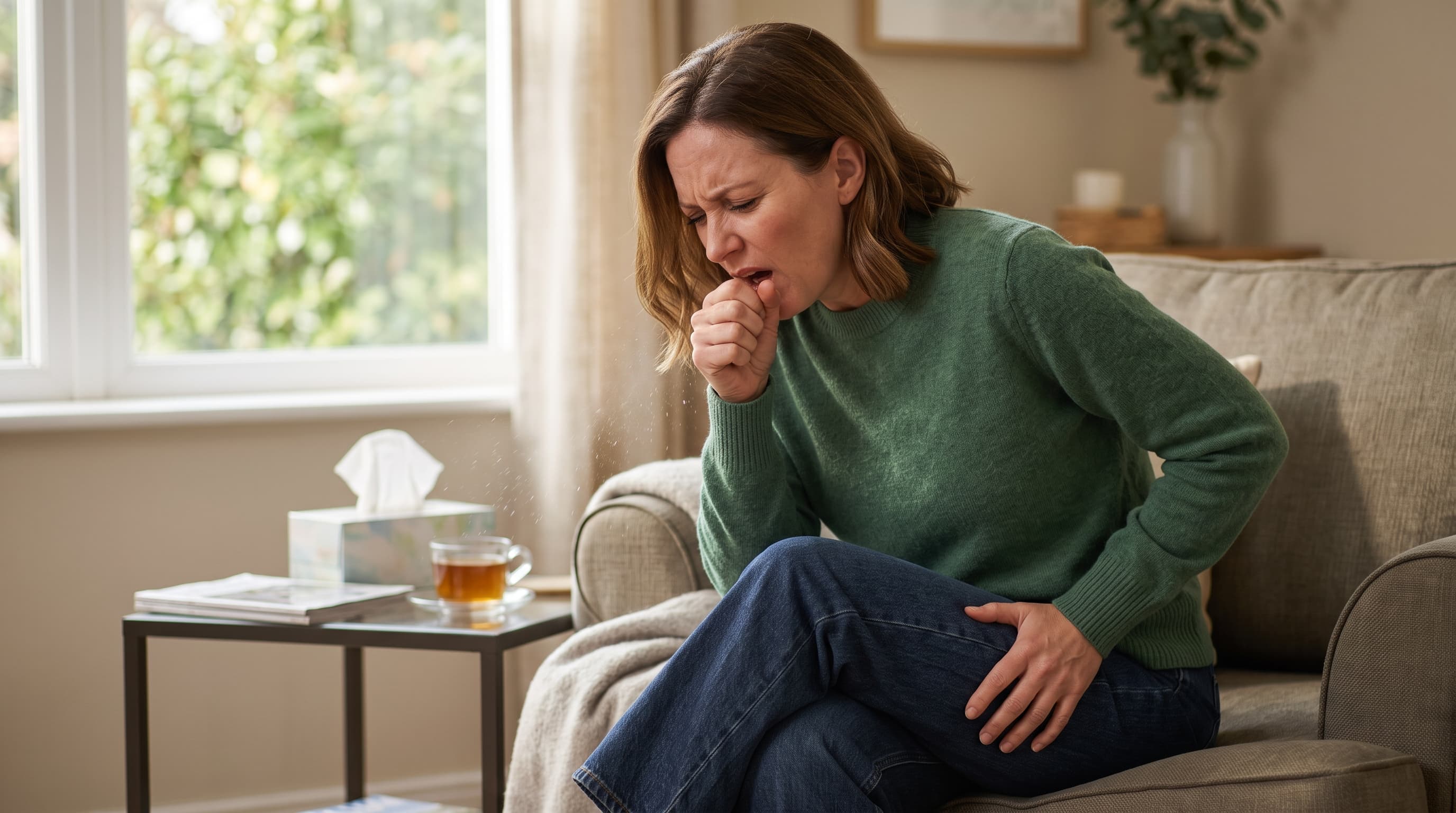 coughing and radiating leg pain